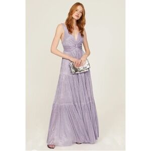 Sabina Musayev Pacific Gown Lilac Maxi Dress‎ Sleeveless Formal Evening Sz M